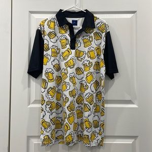 Ready Golf Men’s Large Beer Mug Polo.